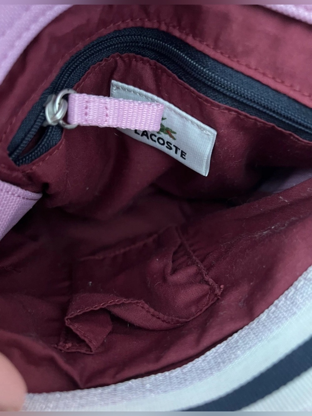 LACOSTE MESSENGER CROSSBODY BAG Small Vintage M86 New City Casual pink - Picture 6 of 7